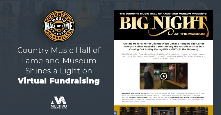 Country Music Hall of Fame and Museum Shines a Light on Virtual Fundraising